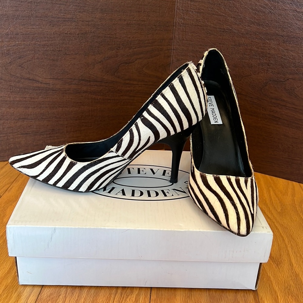 Steve Madden zebra heels